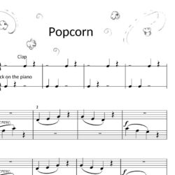 Popcorn (with duet part) from Fun, Games and Party Pieces for Beginner Piano: Studio Licence
