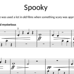 Spooky from Fun, Games and Party Pieces for Beginner Piano: Studio Licence